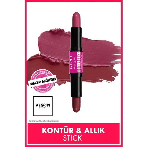 1353198 Nyx Professional Makeup Wonder Stick Çift Taraflı Stick Deep Magenta And Ginger Krem Allık