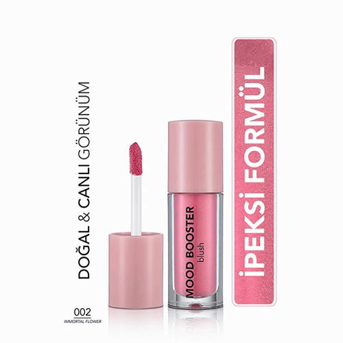 1354885 Flormar 002 Immortal Flower Mood Booster Yoğun Renk Veren Doğal Işıltılı Allık