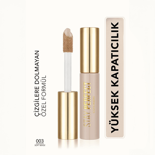 1398236 Flormar Stay Perfect No: 03 Soft Beige Kremsi Likit Kapatıcı