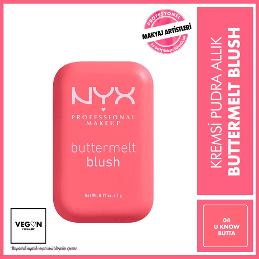 1406335 Nyx Professional Makeup Buttermelt Blush 04 U Know Butta Kremsi Pudra Allık