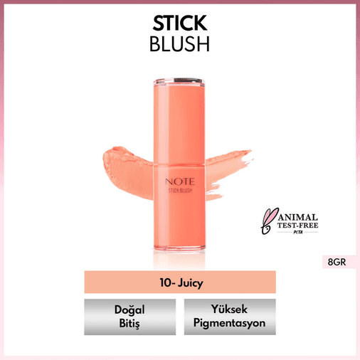 1462587 Note Nemlendirici Yumuşak Stick Allık 10 Juicy
