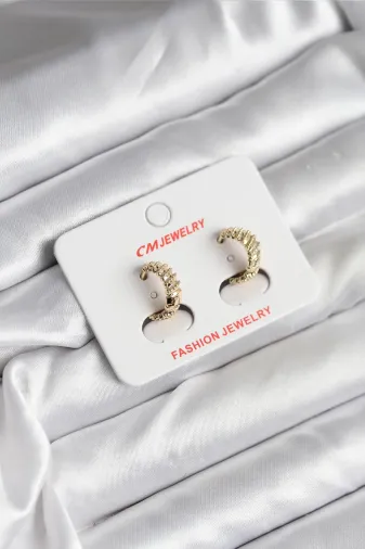 14K Gold Renk Kaplama CM Kadın Küpe TJ-BKP11412