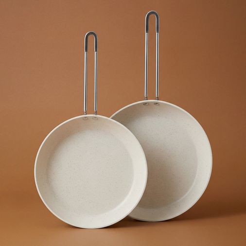 1500* Emsan Biogranit White Stone 2'li Tava Set