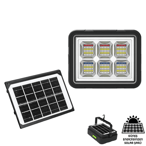 150w Güneş Enerjili Solar Kamp Feneriprojektör (ws-5570)