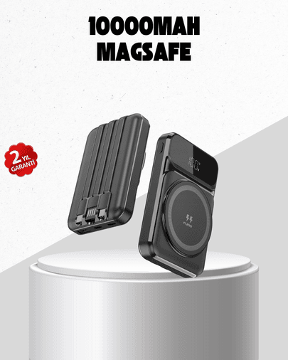 15W Kablosuz Şarj Özellikli 10000 mAh Powerbank – Type-C Hızlı Şarj