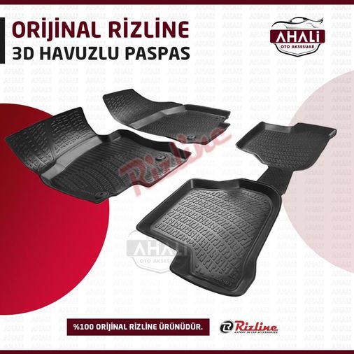 17820113 Rizline Renault Master 2010 Sonrası 3D Havuzlu Paspas