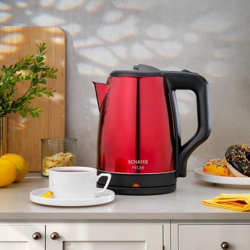 ₺1.799,00* Schafer Hitze Paslanmaz Çelik Su Isıtıcı (Kettle)-Kırmızı