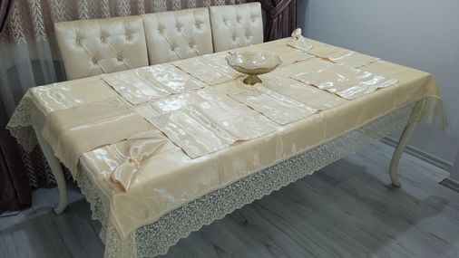 18 parça dantelli dertsiz zehra yemek takımı capiçino