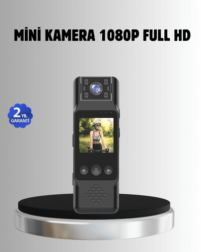 180° Döner Lensli Mini Kamera 1080P Full HD Hareket Algılama 1200mAh