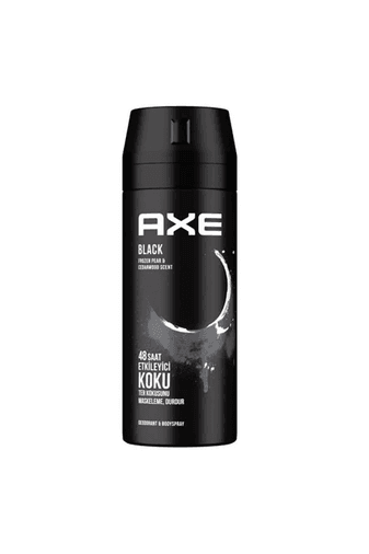 1852023 Axe Erkek Deodorant & Bodyspray Black 48 Saat Etkileyici Koku Vücut Spreyi 150 Ml