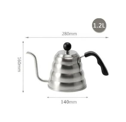 1923 As Kurukahvecisi 57855210125909780184975 1,2 L Çelik Barista Filtre Kahve Demleme İbriği Drip Kettle Cin372 Aeropress