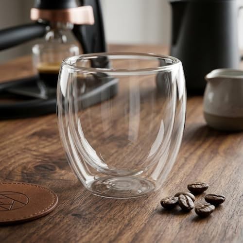 1923 As Kurukahvecisi 57855210131087280184975 Çift Cidarlı Borosilikat Cam Kupa - 250 Ml Isıya Dayanıklı, El Yakmayan Ve Terleme Yapmayan Yüzen Bardak 1 Adet Aeropress
