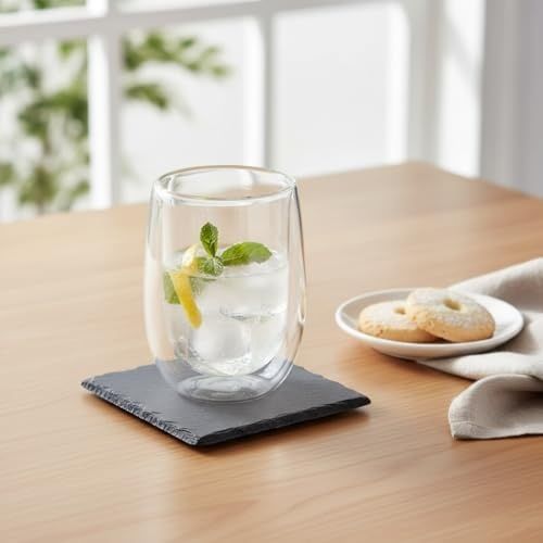 1923 As Kurukahvecisi 57855210131175880184975 Çift Cidarlı Double Wall Cam Bardak - 350 Ml Isıya Dayanıklı Latte, Filtre Kahve Ve Meşrubat Bardağı - El Yakmayan Terlemeyen Modern Tasarım Aeropress