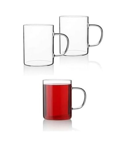 1923 As Kurukahvecisi 57855210131195280184975 Xesha 3 Adet Borosilikat Isıya Dayanıklı Termisil Cam Kupa Bardak Çay Kahve Bardağı Aeropress