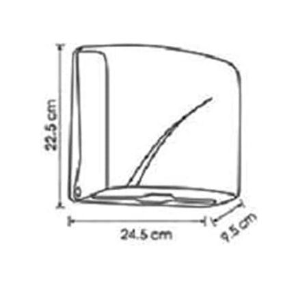 1Birhome 57855210125258080184975 Vialli Z Katlı Kağıt Havlu Dispenseri Max 22 Cm 200 Ad Beyaz K2 4 Renk