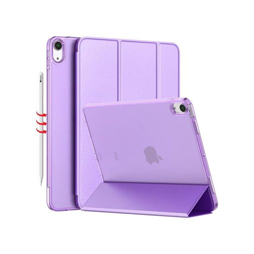 1of12 57855210123454180184975 Ipad Air 11 M3 2025 / M2 2024 / Air 10.9 2022/2020 Ile Uyumlu Kapaklı Standlı Uyku Modlu Smart Kılıf, Clove Purple