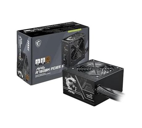 1st Player 131612131 Msı Mag A750Bn Pcıe5 Iı 750W 80+ Bronze Atx 3.1 Pcıe 5.1 Power Supply