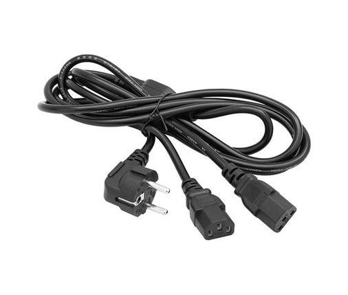 1st Player 131612232 17972 Çift Güç Çıkışlı 1.8 Metre Pc Power Kablosu Dişi Iec C13 Ac220V Tek Priz