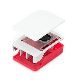 1st Player 131612950 Raspberry Pi 5 İçin Resmi Gövde, Kırmızı/beyaz
