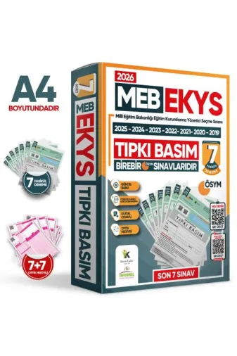 2020İŞLEM 2025 Meb Ekys (Meb Ags Uyumlu) Ösym Çıkmış Soru Tıpkı Basım Deneme Paketi 6Lı Soru Kitapçık Seti