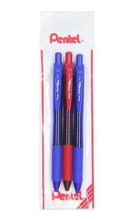 222 Concept 57855210120581780184975 Energel 1.0 Mm Likit Roller Kalem 2Xmavi/1Xkırmızı 3&apos Lü Set -