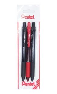 222 Concept 57855210121094680184975 Energel 1.0 Mm Likit Roller Kalem 2Xsiyah/1Xkırmızı 3&apos Lü Set -