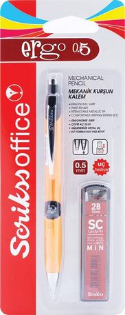 222 Concept 57855210121168380184975 Office, Scrikss Ergo Versatil 0.5 Mm Sarı & Min Uç 2&apos Li Set, T00Sccc5Erg09A, Sarı, 0.5 Mm -