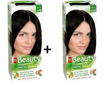 22233258 Mm Beauty Bitkisel Saç Boyası Siyah M18 -  (2 Adet) (440704008) M18 Siyah