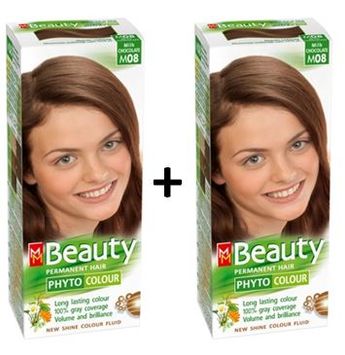 22233279 Mm Beauty Bitkisel Saç Boyası Sütlü Kahve M08 - (2 Adet) (440706821) M08 Sütlü Kahve