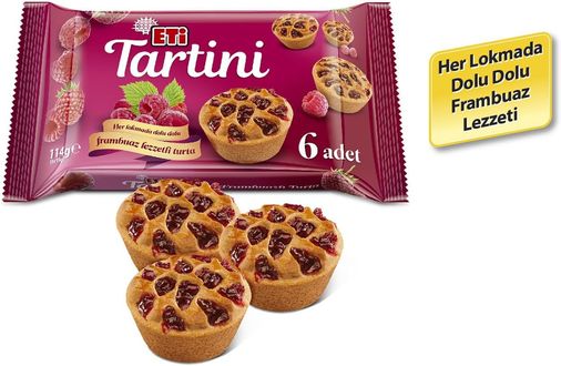 22441587 Eti Tartini Frambuazlı Turta 114 G X 14 Adet