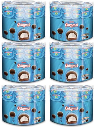 22553648 Ülker Çokomel 12 Gr X 15 Adet Sade 6 Kutu