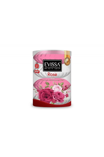 2461787 Evissa Gül Güzellik Sabunu 110Gr X 4