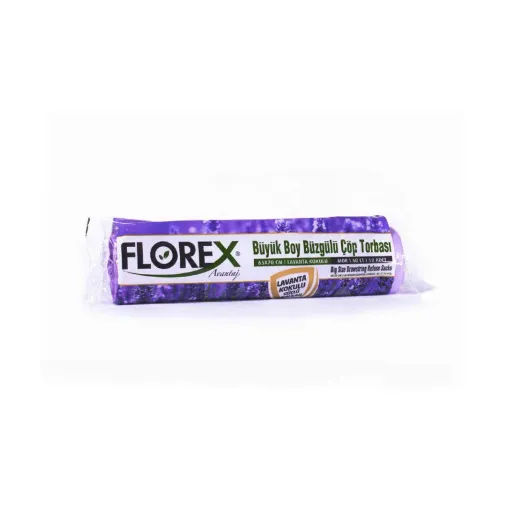 250 ADET FLOREX-503 AVANTAJ LAVANTA KOKULU BÜZGÜLÜ BÜYÜK 10PCS 65X70CM ÇÖP TORBA 25x10=250 (4745)