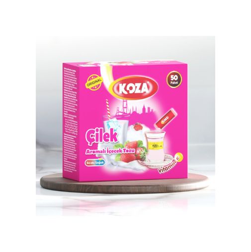 2754487 Koza Tek İçimlik Çilek Aromalı Toz İçecek 50'li