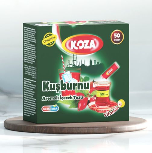 2754493 Koza Tek İçimlik Kuşburnu Aromalı Toz İçecek 50'li