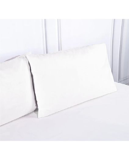 2li Pamuklu Yastık Kılıfı 50x70-Beyaz