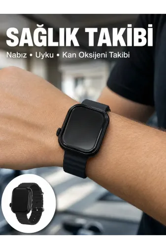 3 Kordonlu Akıllı Saat Bluetooth Arama ve Akıllı Bildirim Destekli