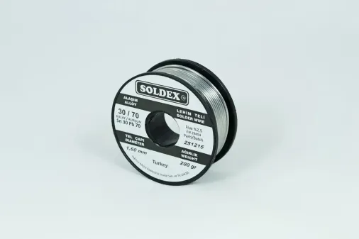 30-70 Lehim Teli 200 Gr 1,6 Mm Sn:30 - Pb:70