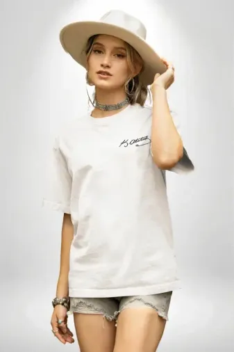 30 Ağustos Zafer Bayramı Atatürk Temalı Oversize Bisiklet Yaka T-shirt - Beyaz - S - Beyaz