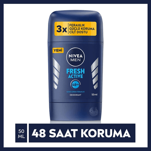 31091996 Nivea Men Fresh Active Erkek Stick Deodorant 50 Ml