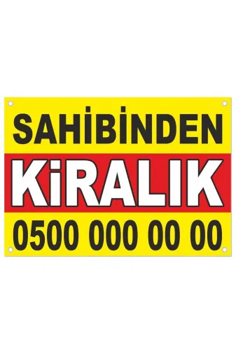 35 BUÇUK B-03 Sahibinden Satılık Kiralık Branda - Afiş- Pankart (70 Cm X 100 Cm)