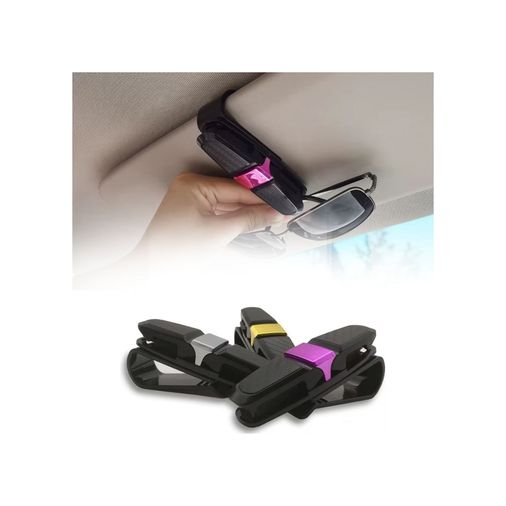 3893755 Buffer Araç İçi Güneşliğe Takılan 2'li Gözlük,kart,para Takmalık Aparat
