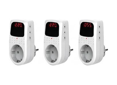 3C 131617991 Akım Korumalı Regülatör Priz - 4000W Yüksek Güç, Düşük Voltaj Koruması 150V-210V , Yıldırım Ve Çocuk Emniyetli Voltaj Sabitleyici Koruyucu Priz 1