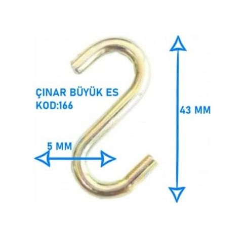 3D 57855210125124880184975 S Kanca Demiri Askı Kancası Mutfak Dolap Düzenleme Kancaları Ev Dekorasyon Kancası 10 Adet Büyük 100