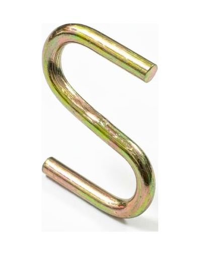 3D 57855210125186780184975 Beşel Gold S Kanca Seti - 10 Adet, Çok Amaçlı Metal Askı, Mutfak Gereçleri, Gardırop Ve Banyo Düzenleyici, Şık Pirinç Görünümlü Dayanıklı Çelik Kanca 5Cm, Büyük S 100