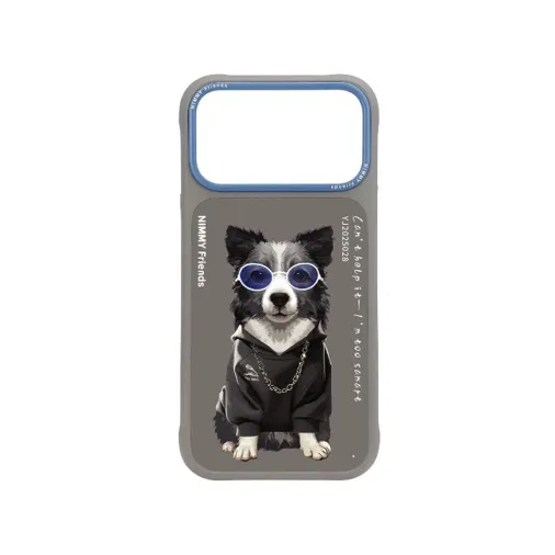 3D Gözlük Border Köpek Nakış Kabartmalı Cool Glasses Kılıf