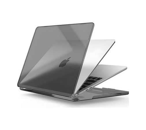 3DMakerpro 131611825 Macbook Air 13.3 İnç M1 İle Uyumlu Polikarbonat Sert Koruyucu Çizilme Ve Darbe Önleyici Kılıf A2337 A2179 A1932 Siyah Şeffaf, 13.3 İnç 2018-2022 Arası M1 İşlemci