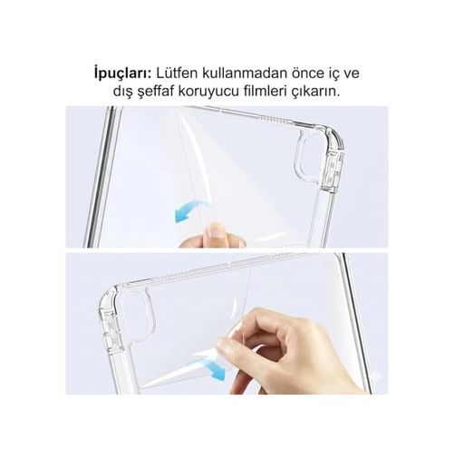 3DMakerpro 131612035 İpad 7/8/9.nesiller İle Uyumlu 10.2 İnç İpad İle Uyumlu Kalem Bölmeli, Ayrılabilen Kolay Tak Çıkar, 6 Farklı Duruş Pozisyonu, Köşe Korumalı, Yarı Saydam, Katlanır Tablet Kılıfı Cp-2 Beyaz