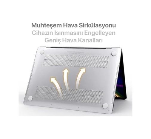 3DMakerpro 131612390 Macbook Air 15,3 İle Uyumlu M5 A3448 M4 A3241 M3 A3114 M2 A2941 Polikarbonat Sert Koruyucu Çizilme Ve Darbe Önleyici Kılıf Super Şeffaf, 15 İnç 2023-2026
