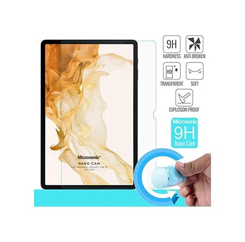 3M 131611645 Galaxy Tab S9 X710 Nano Glass Cam Ekran Koruyucu Galaxy Tab S9 X710 İle Uyumlu Kılıf - Şeffaf